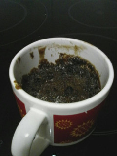 Una foto de Mugcake de Nutella