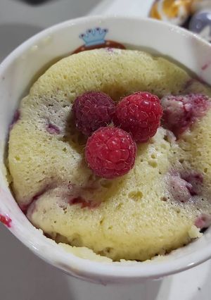 Una foto de Mug Cake de Frambuesas