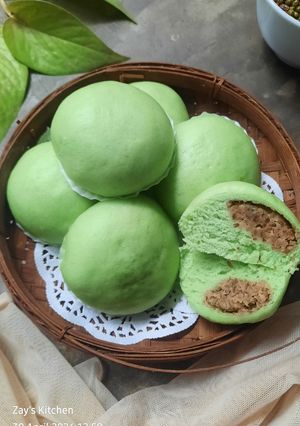 Foto resep Bakpao Pandan (Tanpa Mixer)