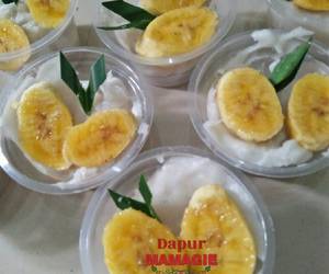 Resep Baru Nagasari cup (100 cup @75ml) Enak Sederhana Resep Baru Nagasari cup (100 cup @75ml) Enak Sederhana