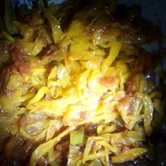 A picture of Tumeric cabbage.