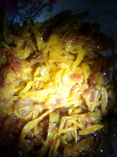 A picture of Tumeric cabbage.
