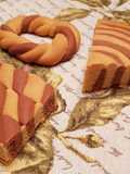 Torta biscottata a due colori