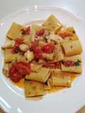 Paccheri di Gragnano con rana pescatrice