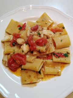 Foto di Paccheri di Gragnano con rana pescatrice