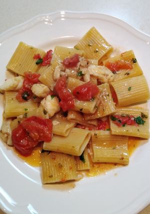 Foto di Paccheri di Gragnano con rana pescatrice