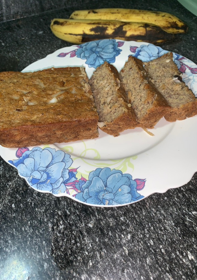 A picture of Oats flour banana bread.
