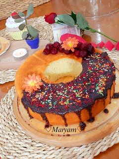 عکسی از دستور کیک وانیلی