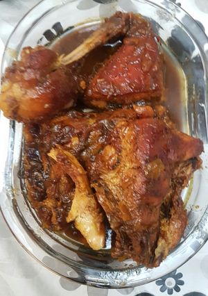 عکسی از دستور مرغ با سس انار