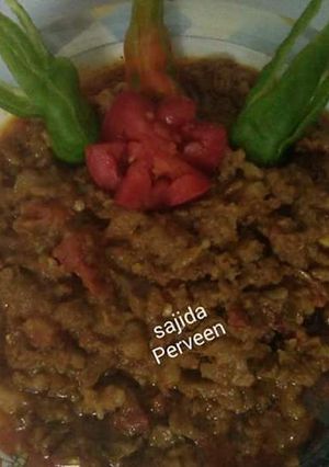 A picture of Bhoona qeema #KokabandCookpad #CookpadApp.