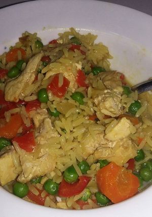 Una foto de Arroz con pollo