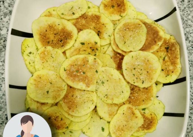 Patatas chips al microondas