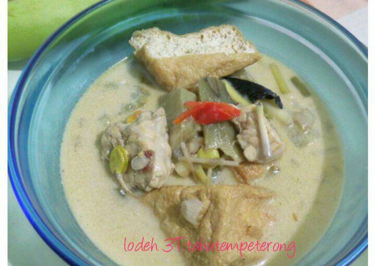 Sayur lodeh 3T:tahu tempe terong