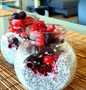 Easy Way Prepare Chia pudding: Forrest fruit &amp; coconut 🍇🍓🥥 the Delicious Delicious