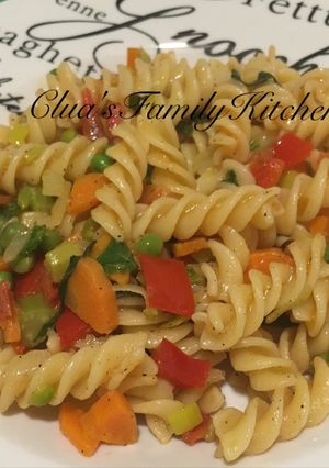 Foto resep Fusilli with vegetables sauce