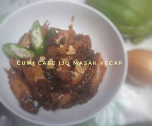 Ini Caranya Cumi cabe ijo masak kecap Praktis Enak