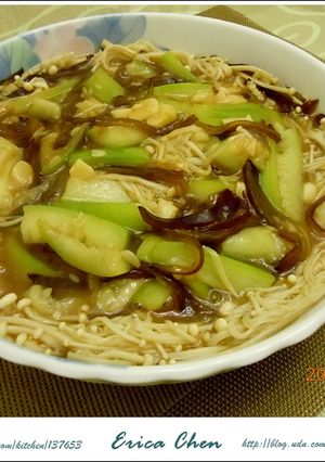 家常絲瓜~~拌飯超讚 的食譜成品照片