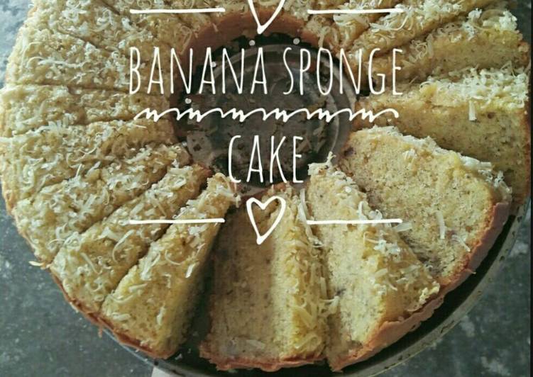 Bolu pisang/banana sponge cake lembut
