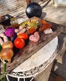 Chamburreado de chorizos con mejillones en olla, PICANTE
