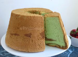 Foto resep Chiffon Pandan Coklat