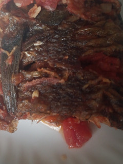 A picture of Fried tilapia fish.