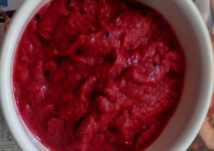 Recipe of Quick Beetroot Chutney