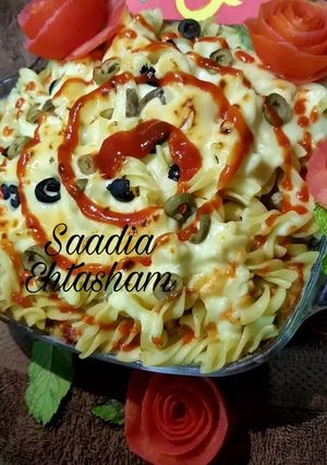 A picture of Baked pasta.