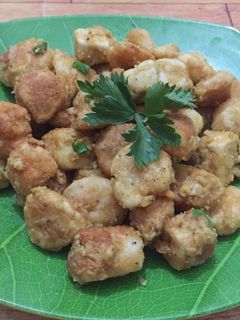 Foto resep Udang Tahu Saus Telur Asin