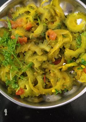 A picture of Karela sabji.