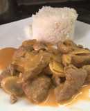 Puntas de Filete Stroganoff a la Sonorense