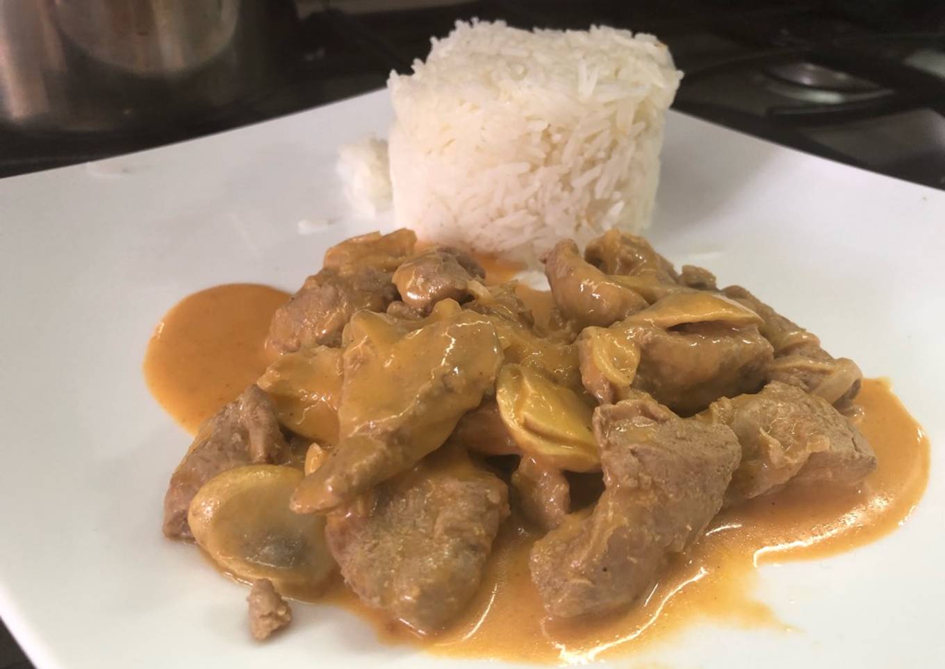 Puntas de Filete Stroganoff a la Sonorense
