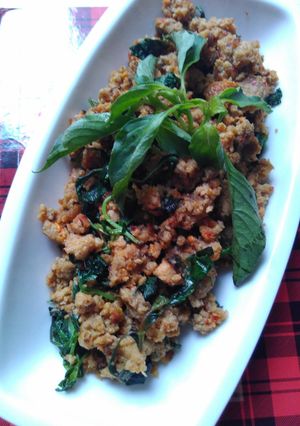 Foto resep Oseng oncom kemangi