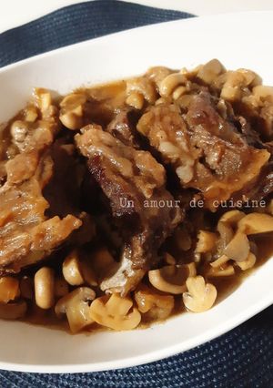 Une photo de Viande d'agneau aux champignons ❤