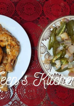 A picture of Chicken Mazbi (Stone Grilled Chicken).