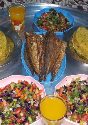 صورة لوصفة أحلى أرز بالبصل والكركم