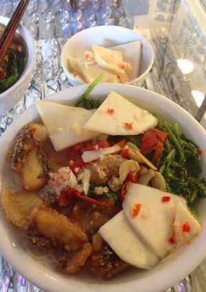 Hình của món Măng muối chua cay.