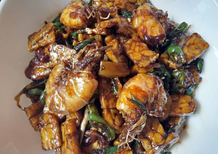 Tempe Udang Tumis Kecap