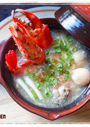 Hình của món Súp cua hải sản.
