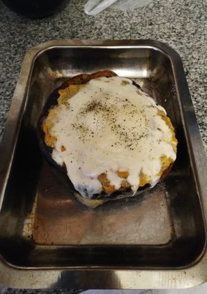 Una foto de Zapallo relleno (vegetariano)
