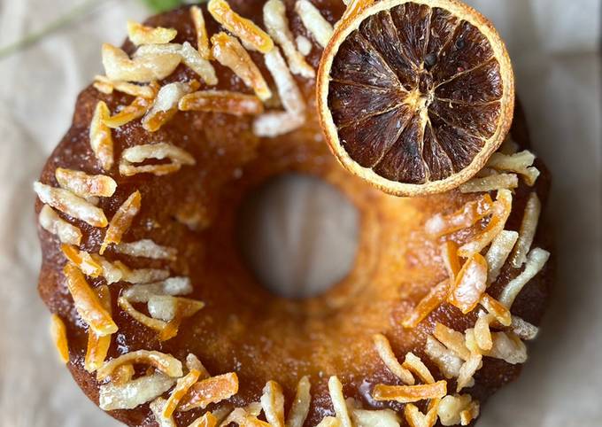 Whole Orange Almond Cake + Candied Citrus Ruffles - The Kitchen McCabe
