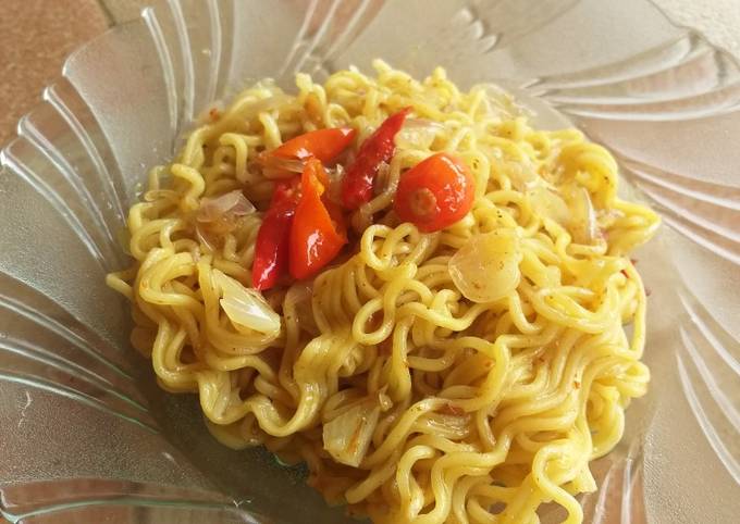 Standar Resep bikin Indomie Rebus Kering  sempurna
