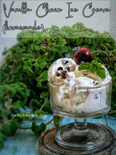 Foto resep Vanilla Choco Ice Cream Homomade