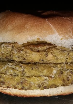 Una foto de Hamburguesas veganas de arvejas
