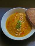 No salt - Lightly Spiced Pumpkin and Carrot Soup for lunch