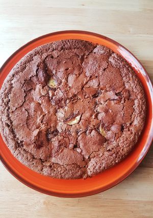 Une photo de Gâteau chocolat banane