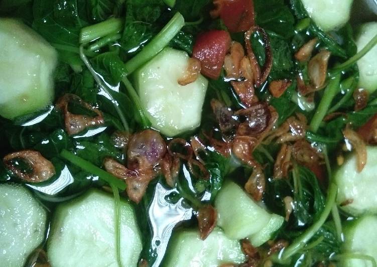 Cara Musim Semi saat makan malamBening bayam