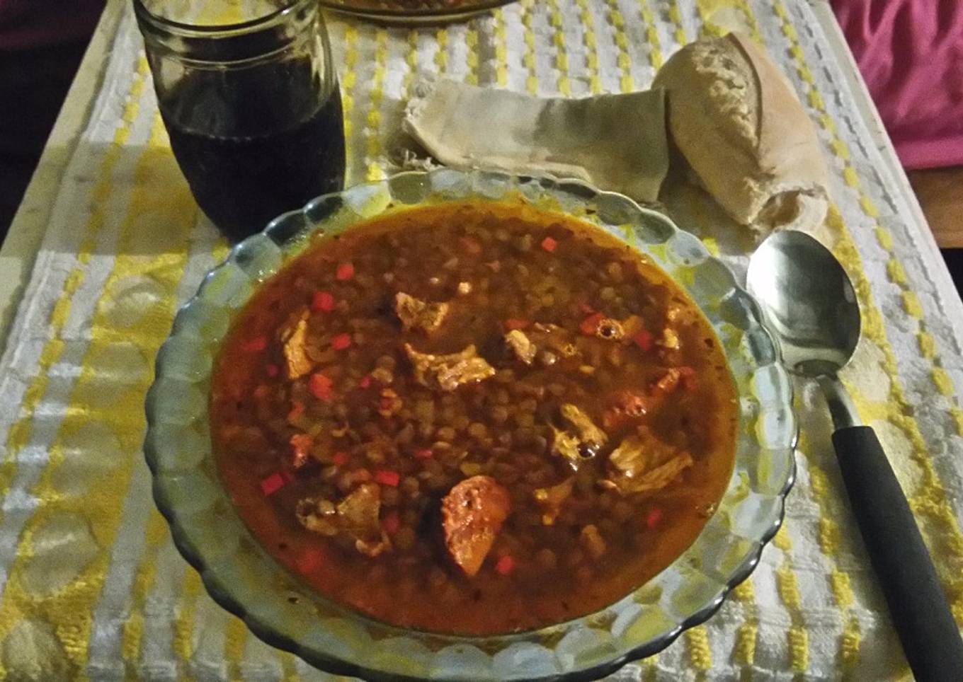 Guiso de lentejas
