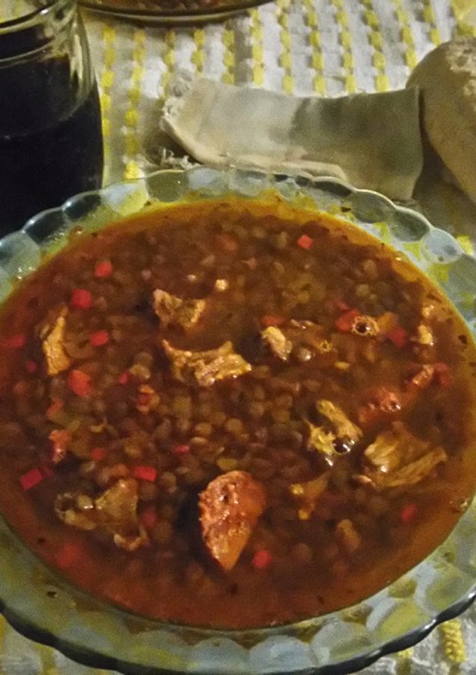 Una foto de Guiso de lentejas