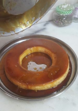 Una foto de Flan casero