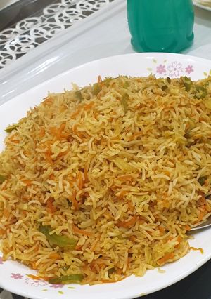 A picture of Vegetable Fried Rice.